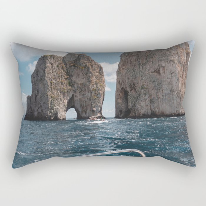 Capri, Italy, Boat Ride Rectangular Pillow