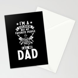 Soldier Dad Stationery Card