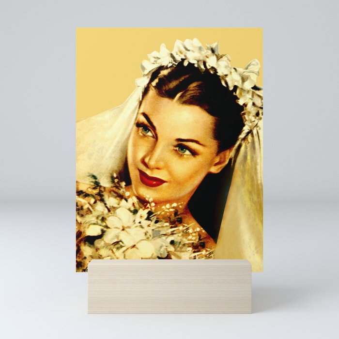 The Beautiful Bride - 1940s, 1950s, Old World Romantic Wedding Mini Art Print