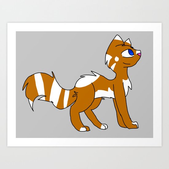 Fancy kitty Art Print