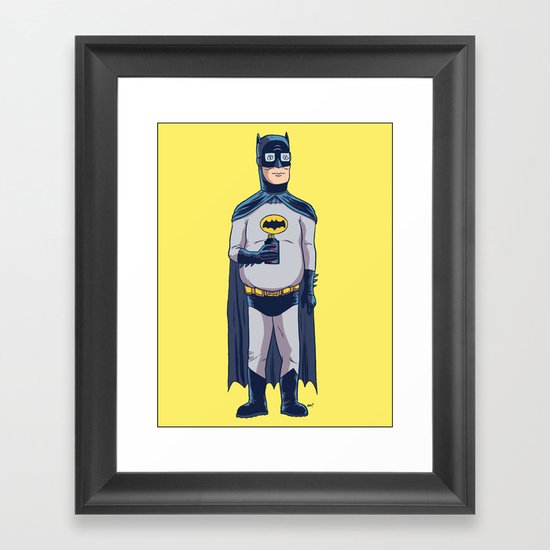 BatHank Framed Art Print