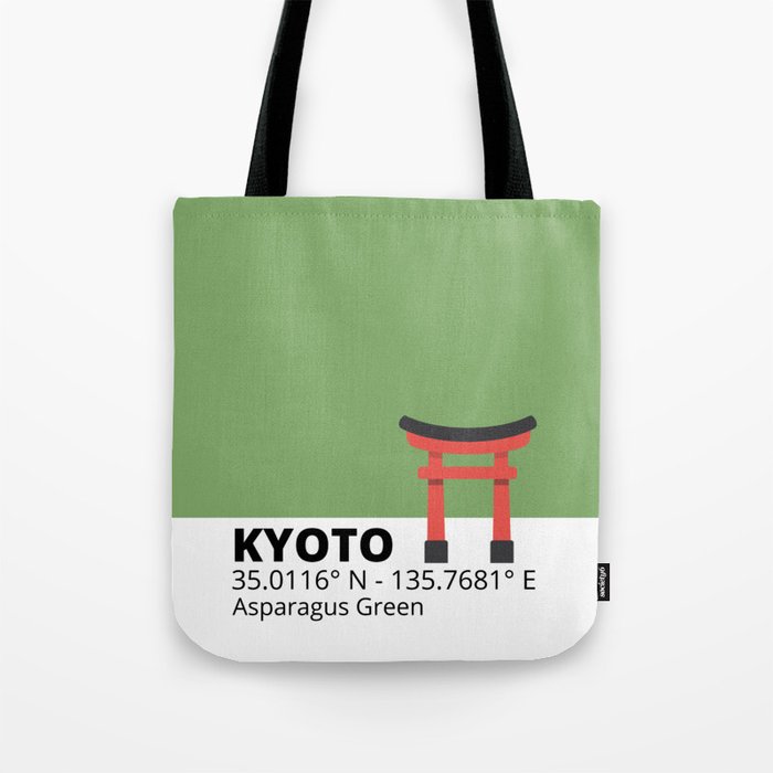 Kyoto Asparagus Green Tote Bag