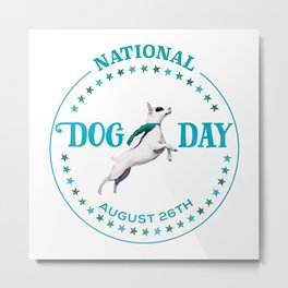 National Dog Day Metal Print | Love, Pop Art, Animal, Illustration 