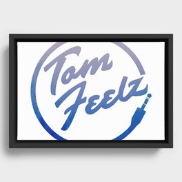 Tom Feelz Blue Framed Canvas