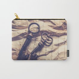 Vintage keys photography pillow Carry-All Pouch