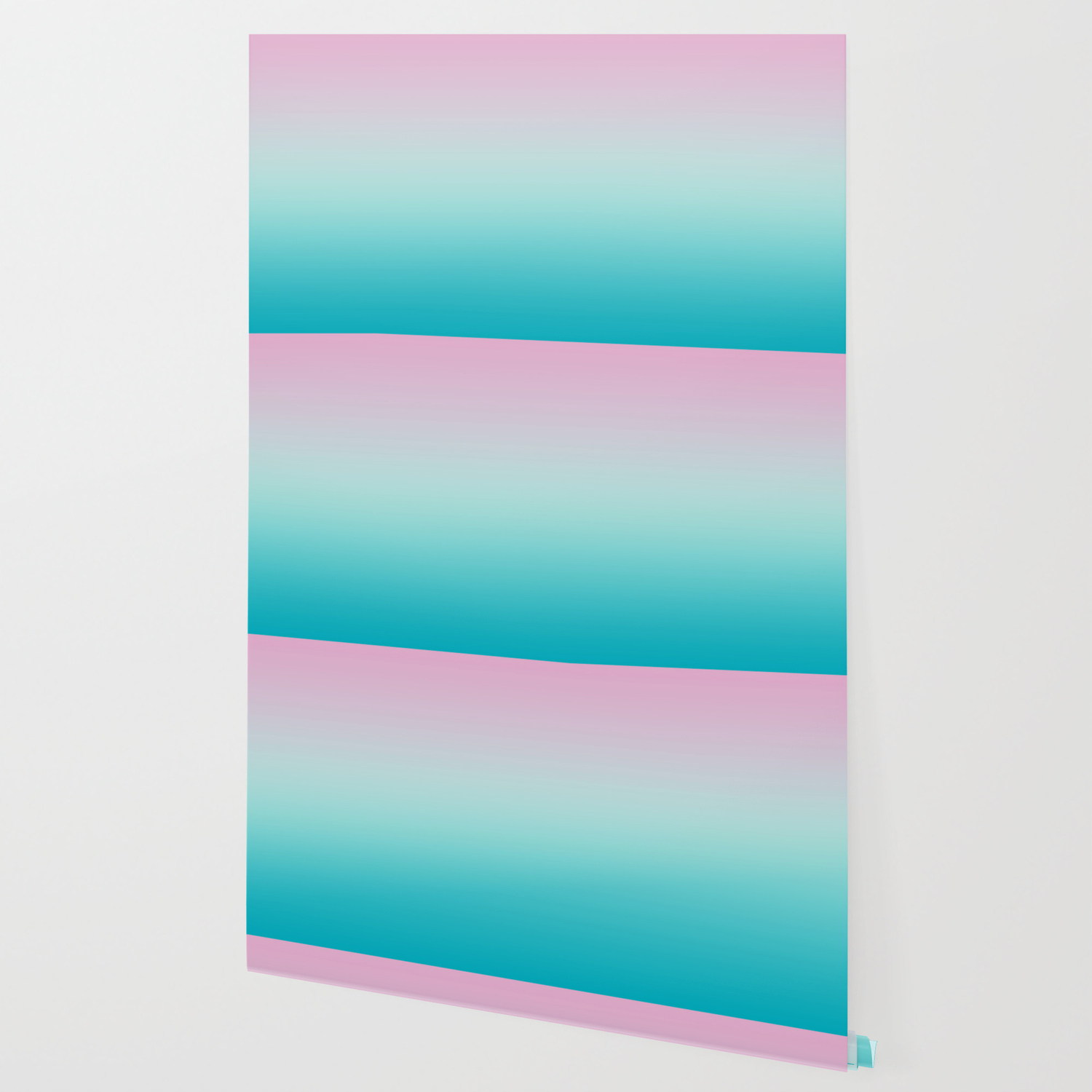 Pastel Ombre Pink Blue Teal Gradient Pattern Wallpaper By