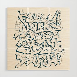 Arabic Graffiti Alphabet Wood Wall Art