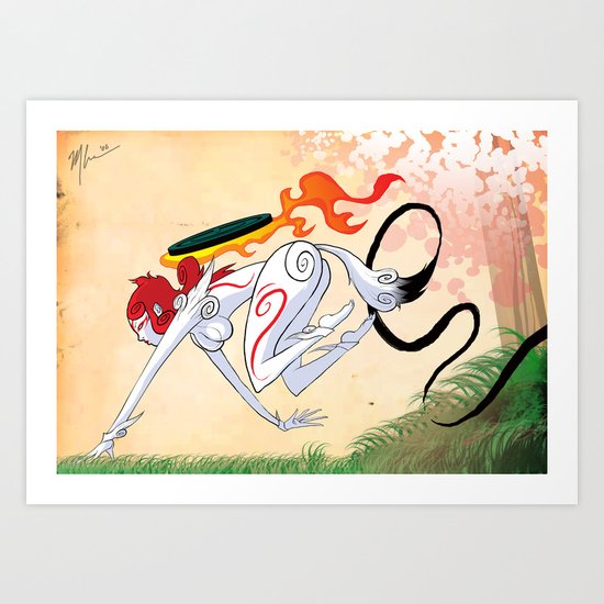 VIDEO GIRLS: Okami Art Print