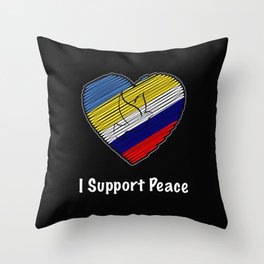I Support Peace Throw Pillow