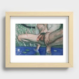 narcissi by the water Recessed Framed Print
