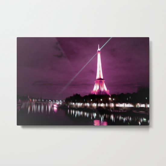 Paris in oil Metal Print