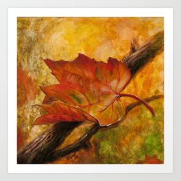 Fall leaf Art Print