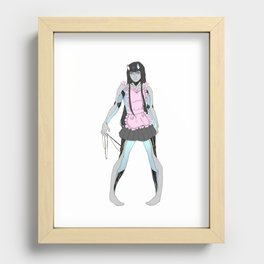 Robot maid Recessed Framed Print