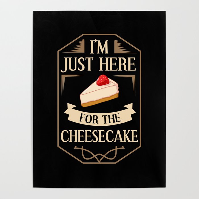 Cheesecake Keto Gift Japanese No Bake Poster