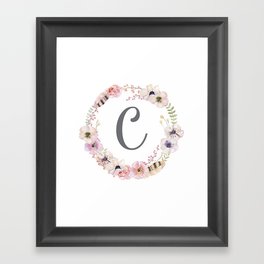 Floral Wreath - C Framed Art Print