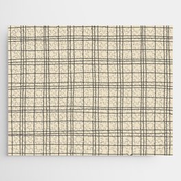 Abstract Plaid 3 neutral Jigsaw Puzzle