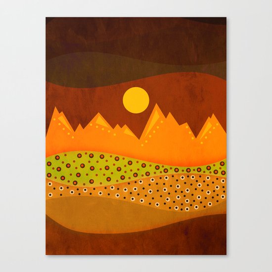 Color/Landscape 9 (By vivigonzalezart) Canvas Print