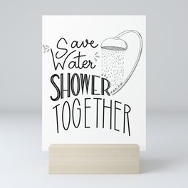 Shower Together Mini Art Print