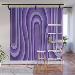 Purple Haze Couture Lignes Wall Mural