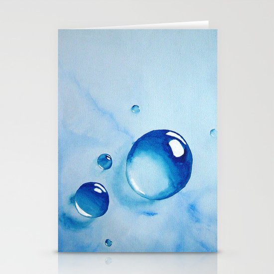 Water Drops Stationery Cards By Cherylcasey Society6