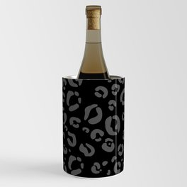 Leopard Print (Black + Gray) Wine Chiller