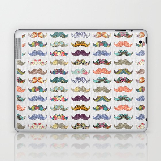 Mustache Mania Laptop & iPad Skin