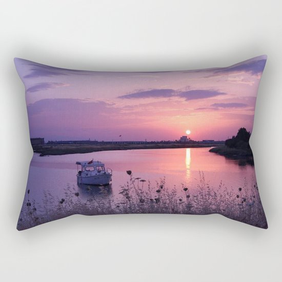 red sun Rectangular Pillow