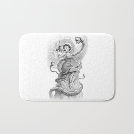 Astro Babe B&W Bath Mat
