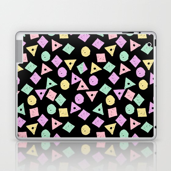 Mikkel - pastel shapes minimal abstract pattern design charlotte winter prints Laptop & iPad Skin