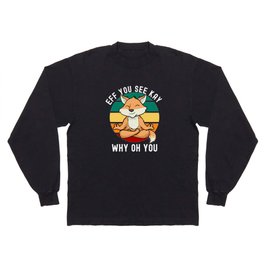 Eff You See Kay Why Oh You Fox Retro Vintage Long Sleeve T-shirt