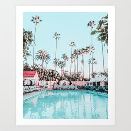 Beverly Hills Pool ll Art Print