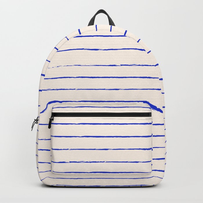 Insta Pink and Blue Stripes Backpack
