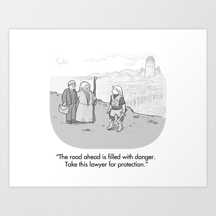 Lawyer for Protection Art Print