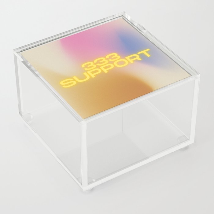 Angel Number: Aura 333 Support Acrylic Box
