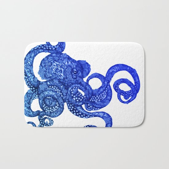 Ombre Octopus Bath Mat