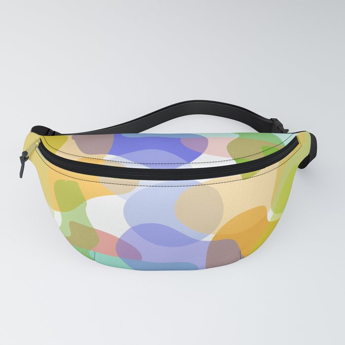 Spring summer vibrant colours abstract shapes Fanny Pack