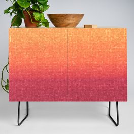 yellow orange sunset architectural glass texture look Credenza
