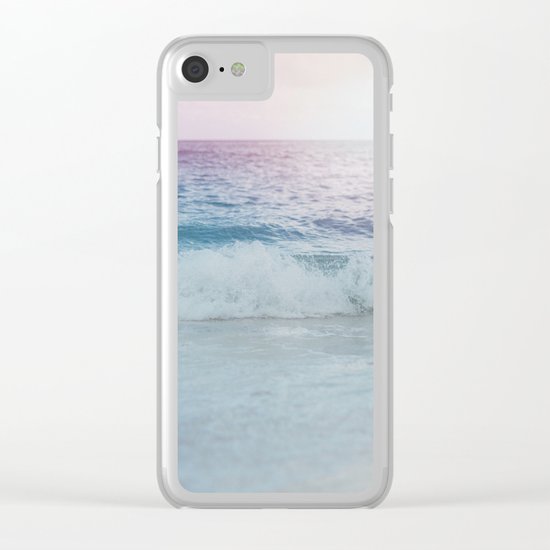 Cali Ocean Vibes Clear iPhone Case