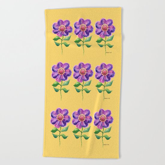 A Study in Violet Beach Towel