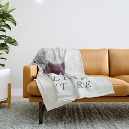 Owlbear (Typography) Throw Blanket