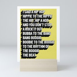 Hip Hop Hippie Mini Art Print