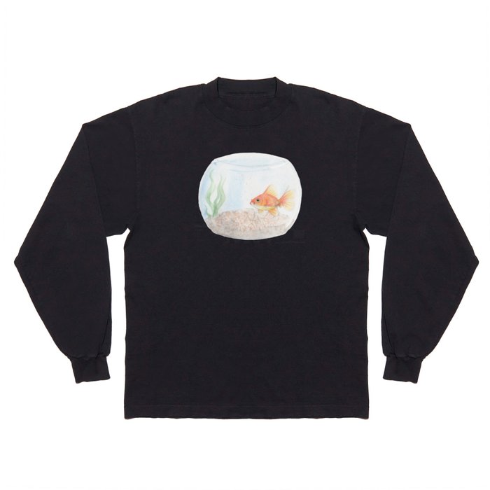 Grumpy Goldfish Long Sleeve T Shirt