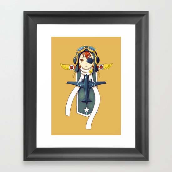 Pilot Banner Framed Art Print