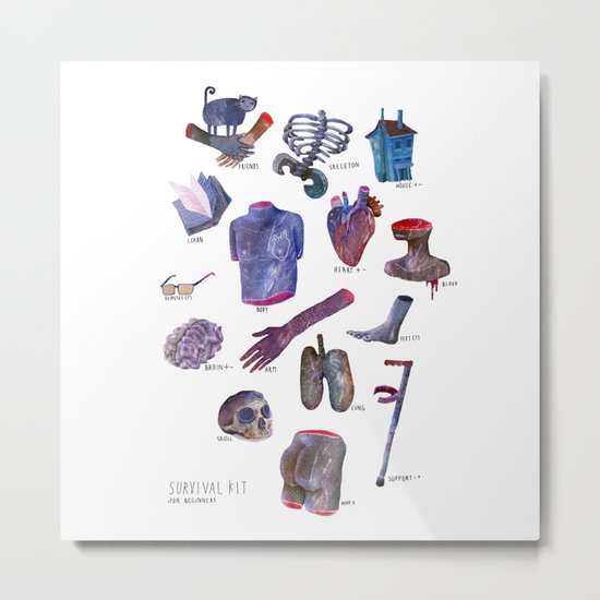 survival kit for human beings Metal Print