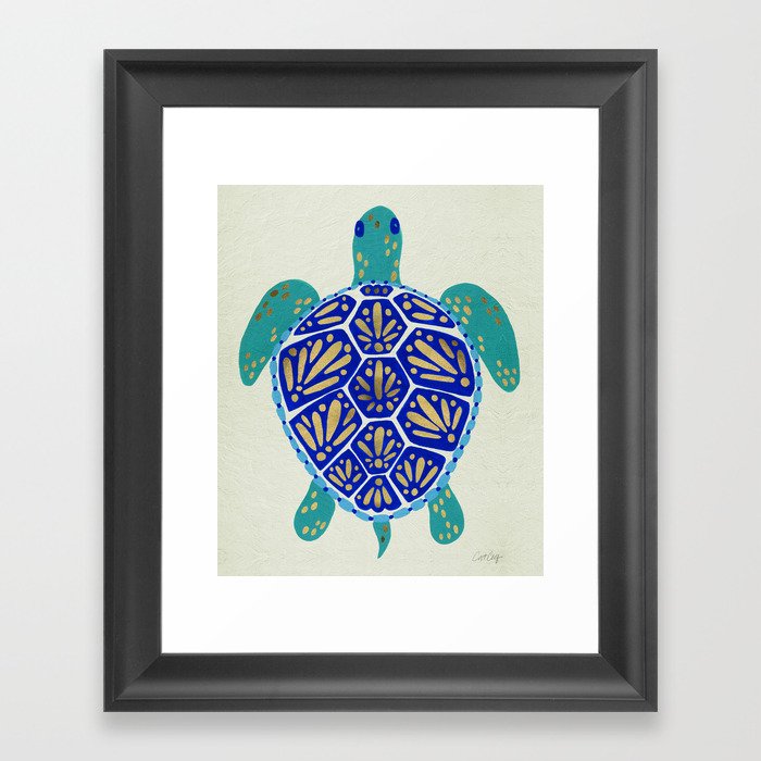 Sea Turtle Framed Art Print