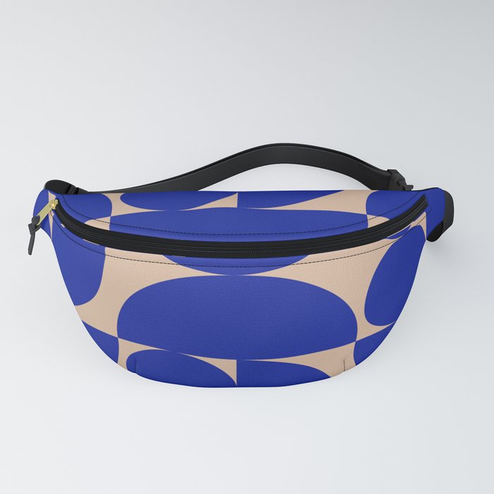 "Grapes and apple slices (royal blue)" Fanny Pack