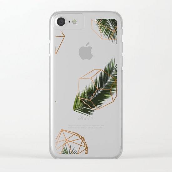 Palm + Geometry #society6 #decor #buyart Clear iPhone Case
