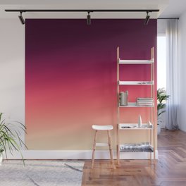 Strawberry Pink Skies Colorful Gradient Wall Mural