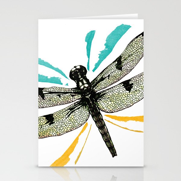 Autumn dragonfly Stationery Cards