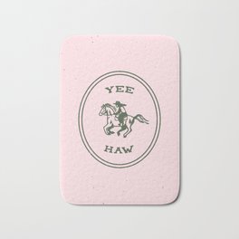 Yee Haw in Pink Bath Mat